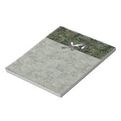 Silver Sagittarius Zodiac Woodland Digital Camo Notizblock (Rotiert)
