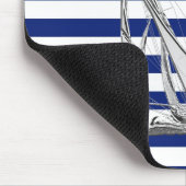 Silver Sailing auf Wasserwegen Mousepad (Ecke)