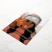 Silver Saison Herbst - Herbst Weihnachtsgebäck Folien Feiertagskarte (Gedreht)