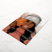 Silver Saison Herbst - Herbstfoto Urlaub Folien Feiertagskarte (Gedreht)