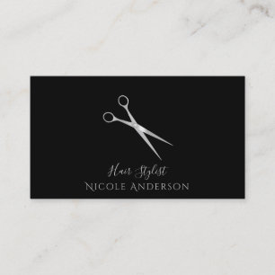 Silver Salon Haar Stylistische Scheren Chic belieb Visitenkarte