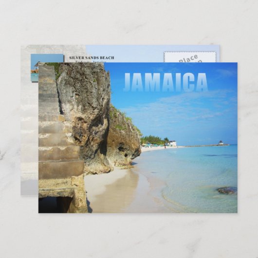Silver Sands Beach, Trelawny, Jamaika Postkarte (Vorne/Hinten)