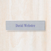 Silver Sands Gray Hanging Namplate Door Sign Türschild (Vorderseite )