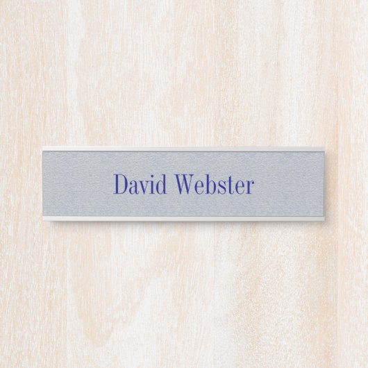 Silver Sands Gray Hanging Namplate Door Sign Türschild (Vorderseite )