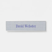 Silver Sands Gray Hanging Namplate Door Sign Türschild (Vorderseite )