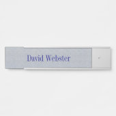 Silver Sands Gray Hanging Namplate Door Sign Türschild (Vorderseite )