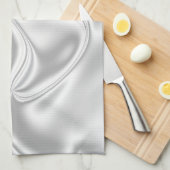 Silver Satin Geschirrtuch (Viertel Falte)