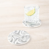 Silver Satin Getränkeuntersetzer (Seite)