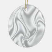 Silver Satin Keramikornament (Links)