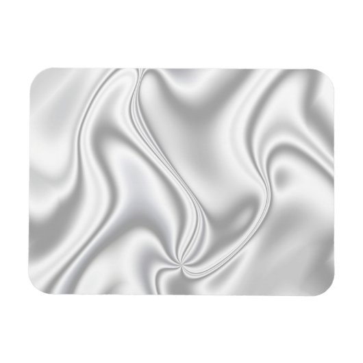 Silver Satin Magnet (Horizontal)