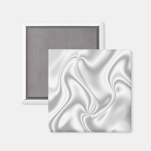 Silver Satin Magnet (Vorderseite/Rückseite)