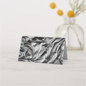 Silver Satin-Platzkarten Platzkarte (Rückseite)