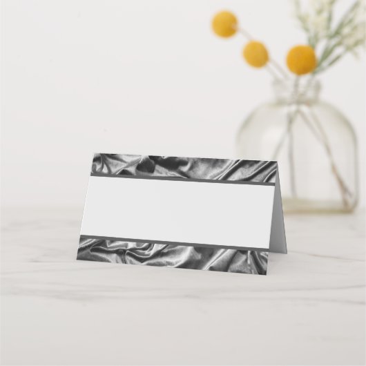 Silver Satin-Platzkarten Platzkarte (Vorderseite)