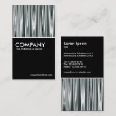 Silver Satin Ripples Visitenkarte (Vorne/Hinten)