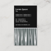 Silver Satin Ripples Visitenkarte (Rückseite)