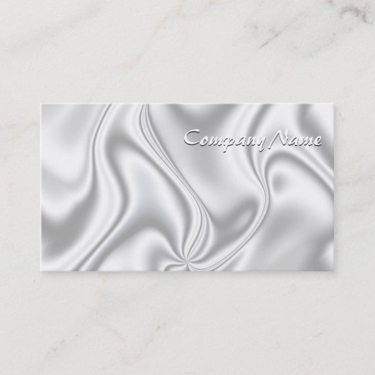 Silver Satin Visitenkarte (Vorderseite)