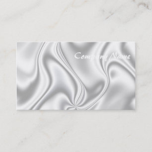 Silver Satin Visitenkarte