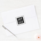 Silver Save the Date Sticker (Umschlag)