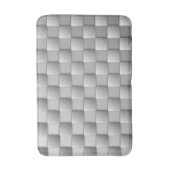 Silver Schachbretts Bath Mat Badematte (Vorderseite Vertikal)
