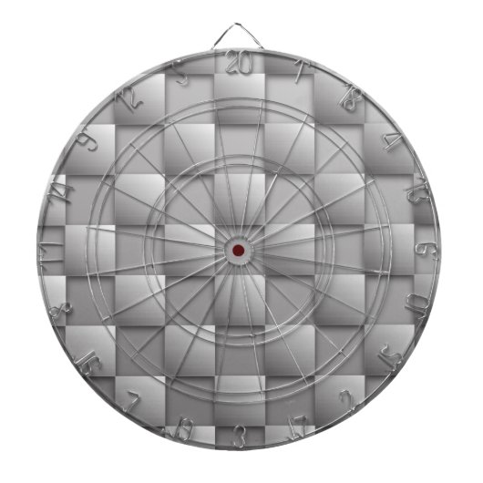 Silver Schachbretts Dart Board Dartscheibe (vorne)