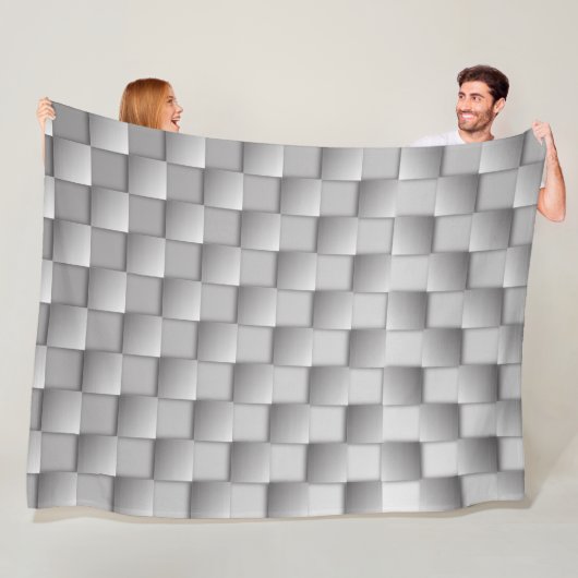 Silver Schachbretts Fleece Blanket (Beispiel)