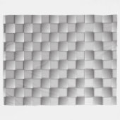 Silver Schachbretts Fleece Blanket (Vorderseite (Horizontal))