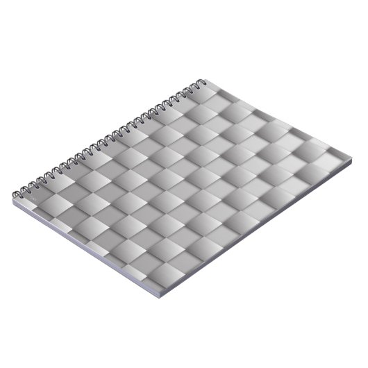 Silver Schachbretts Notebook Notizblock (Linke Seite)