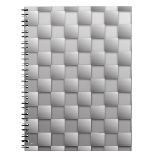 Silver Schachbretts Notebook Notizblock (Vorderseite)