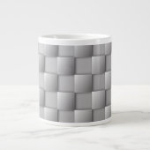 Silver Schachbretts Riesenkaffee Tasse (Vorderseite)