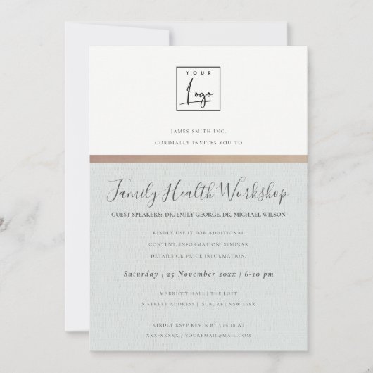 SILVER SCHWARZE SKETCH STRIPE LINE SPRACHE SEMINAR EINLADUNG (Vorderseite)