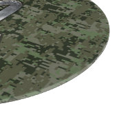 Silver Scorpio Zodiac Signage Woodland Digitale Ca Schneidebrett (Ecke)