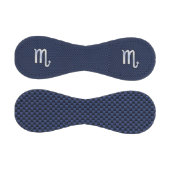 Silver Scorpio Zodiac Symbol Navy Carbon Fibre Baseball (Paneele)