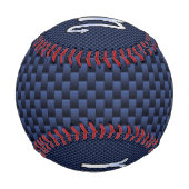 Silver Scorpio Zodiac Symbol Navy Carbon Fibre Baseball (Rückseite)