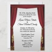 Silver Screen Movie Thema Hochzeit Einladung (Vorderseite)