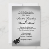 Silver Screen Theater Thema Hochzeit Einladung (Vorderseite)