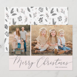 Silver Script Frohe Weihnachten Elegant 2 Foto