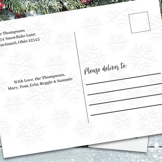 Silver Script Frohe Weihnachten Foto