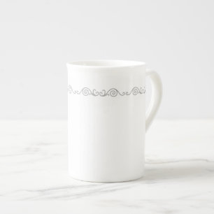 Silver Scroll Work Spezial-Tasse Porzellantasse