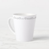 Silver Scrollwork Latte-Tasse Milchtasse (Linke Ecke)