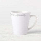 Silver Scrollwork Latte-Tasse Milchtasse (Rechts)