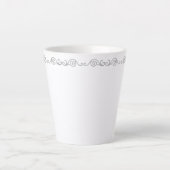 Silver Scrollwork Latte-Tasse Milchtasse (Vorderseite)
