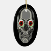 Silver Scully Red Eyeballs Fantasy Ornament (Rechts)