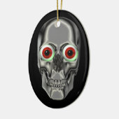 Silver Scully Red Eyeballs Fantasy Ornament (Links)