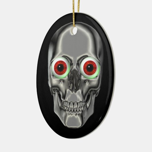 Silver Scully Red Eyeballs Fantasy Ornament (Links)