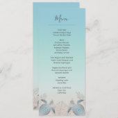 Silver Sea Turtles Beach Hochzeit Einladung (Vorne/Hinten)