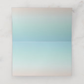 Silver Sea Turtles Beach Hochzeit Platzkarte (Innenseite Aufgefaltet)