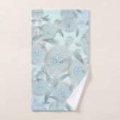 Silver Sea Turtles Lila Muster Handtuch (Handtuch)