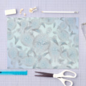 Silver Sea Turtles Purple Pattern Seidenpapier (Handwerk)