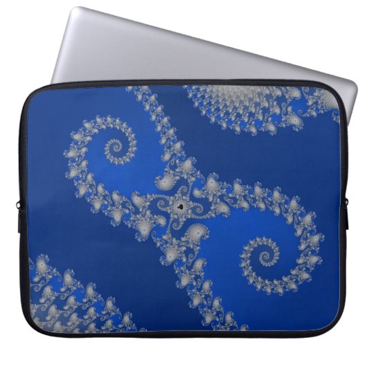 Silver Seepferd Laptopschutzhülle (Vorderseite)