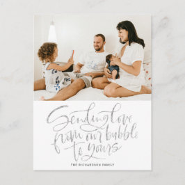 Silver Sendet Liebe aus unserer Blase an Dein Foto Feiertagspostkarte